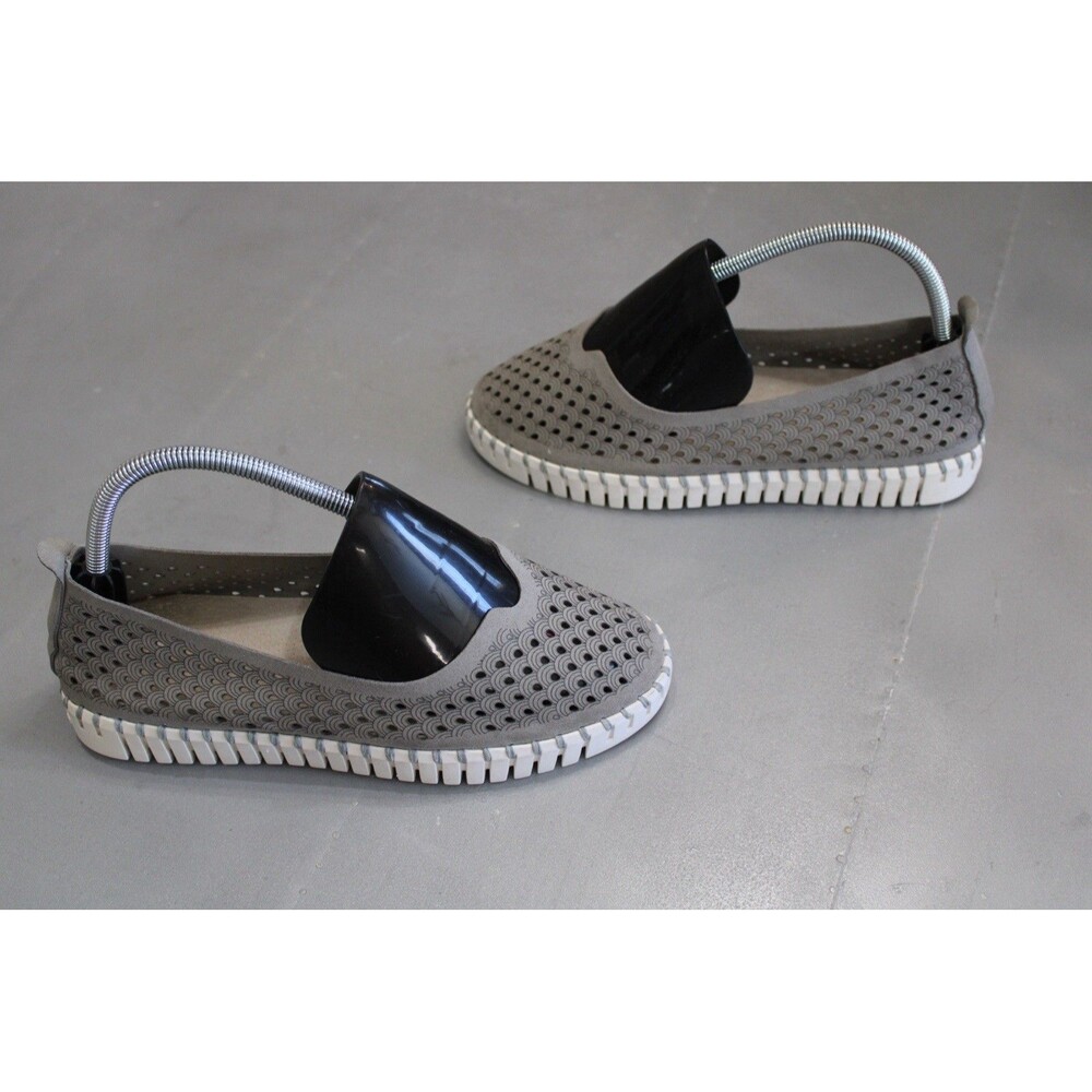 Ilse Jacobsen Tulip Flats Gray EU 38 US 7.5 - 8 Lightweight Slip-On Shoes